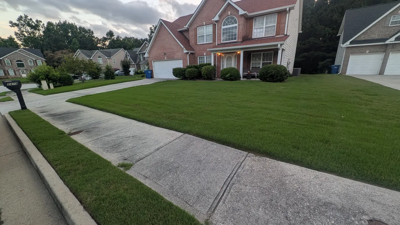 A lawn treated by Grass Armor in metro Atlanta