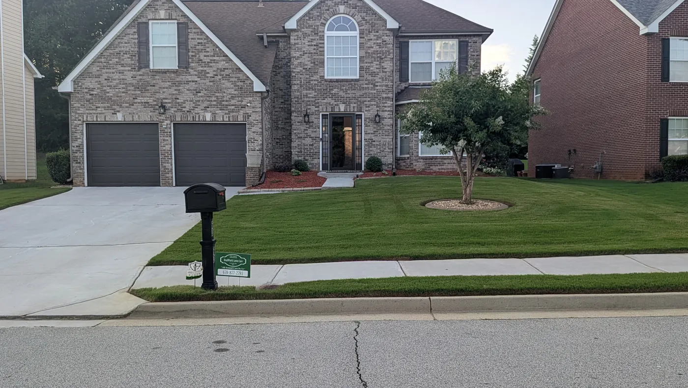 A lawn treated by Grass Armor in metro Atlanta
