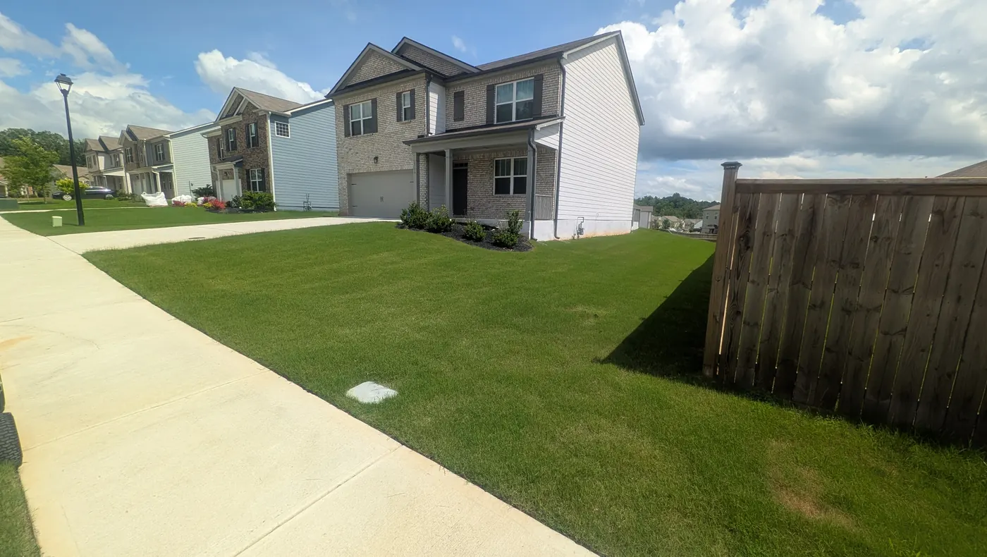 A lawn treated by Grass Armor in metro Atlanta