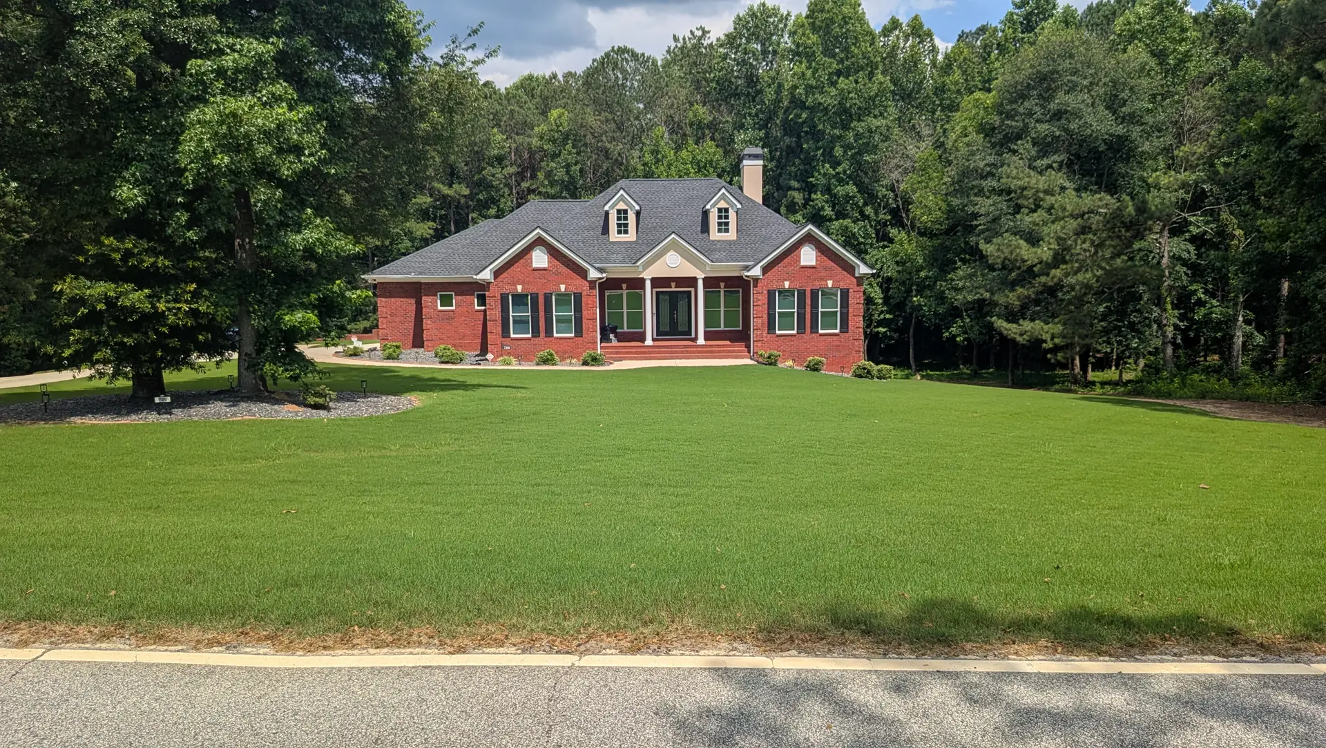 A Grass Armor customer's lawn in metro Atlanta